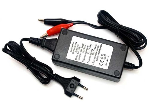 Ładowarka akumulatorów żelowych 12V, prąd max. 2000mA