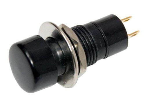 Przełącznik przycisk PB301AB ON-OFF, czarny