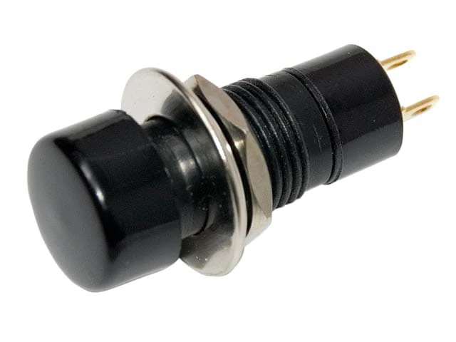 Przełącznik przycisk PB301AB ON-OFF, czarny