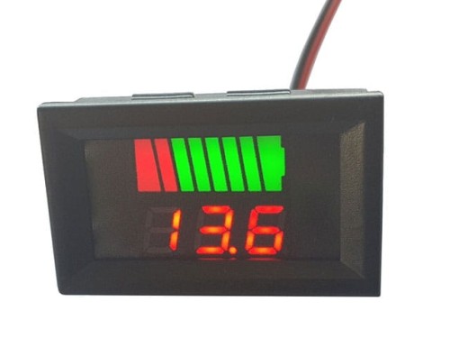 Wskaźnik naładowania akumulatora, kolorowy