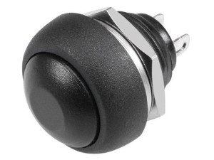 PBS111SD-S33BK; przełącznik przyciskowy OFF-(ON) monostabilny, czarny; PSB33BK