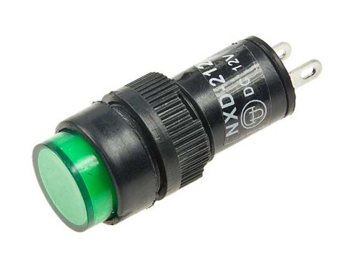 Kontrolka 12V zielona, żaróweczka