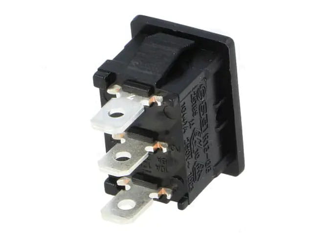 RSM112BK-SCI; przełącznik klawiszowy ON-(ON) monostabilny