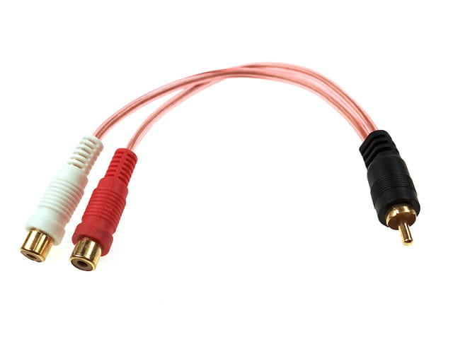 wtyk RCA - 2 x gniazdo RCA