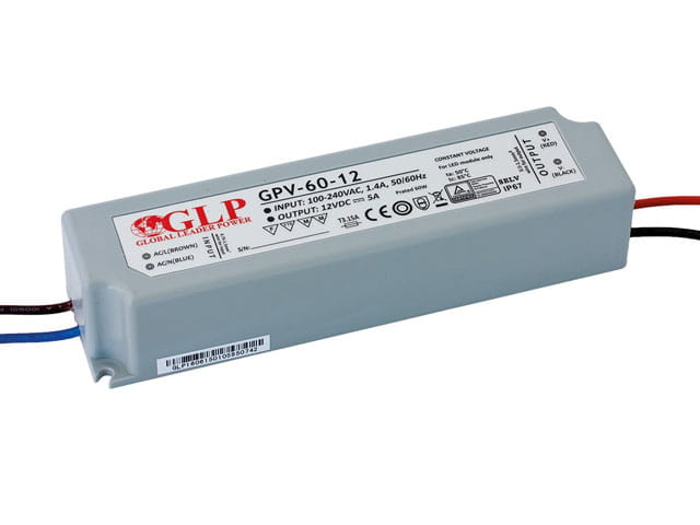 Zasilacz LED 12V 60W IP67, obudowa plastikowa; GPV-60-12