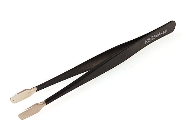 Pęseta łopatkowa 120mm, szer.5mm; ESD34A