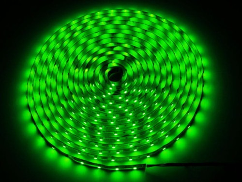 Taśma LED zielona, 12VDC IP63