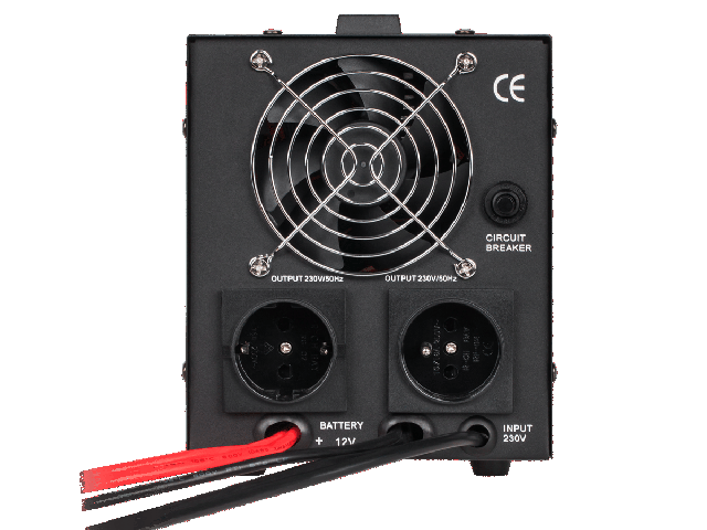 Zasilanie awaryjne, czysty sinus, 12VDC / 230VAC 500W; Kemot