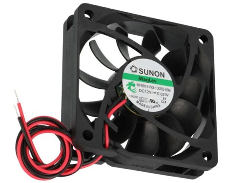 Wentylator 12VDC 60x60x15 2 przewody