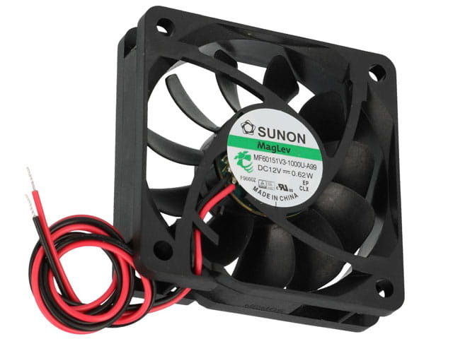 Wentylator 12VDC 60x60x15 2 przewody