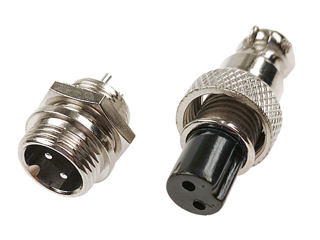 Złącze mini NC/CB 2pin, wtyk+gniazdo na kabel