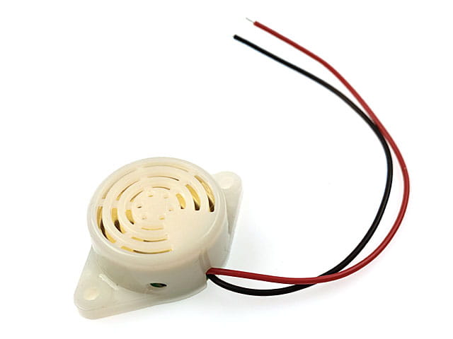 Buzer z generatorem 30x15mm 3V-24V dźwięk pulsacyjny, przewody
