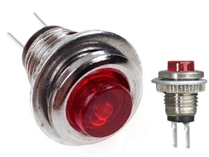 PBS111SD-F10R; przełącznik przyciskowy OFF-(ON) monostabilny, czerwony