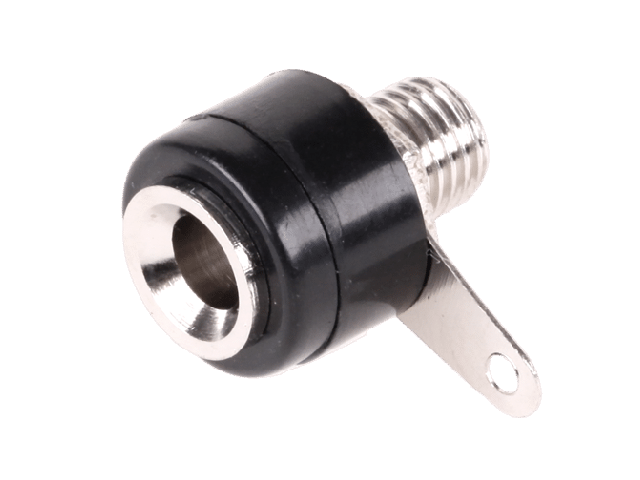 Gniazdo bananowe 4mm, 19A 60V; czarne