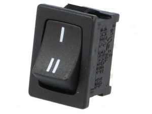 RSM112BK-SCI; przełącznik klawiszowy ON-(ON) monostabilny, czarny; 