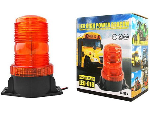 Lampa ostrzegawcza LED 12-30V 20W, pomarańczowa