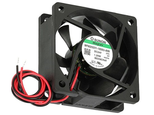 Wentylator 24VDC 60x60x25mm 2 przewody 39,9m3/h łożysko vapo; Sunon MF60252V1-A99