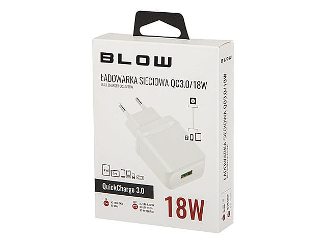 Ładowarka USB 18W Quick Charge 3.0, biała