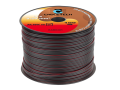 Przewód głośnikowy 2x0,20 miedziany czarny z zaznaczoną żyłą