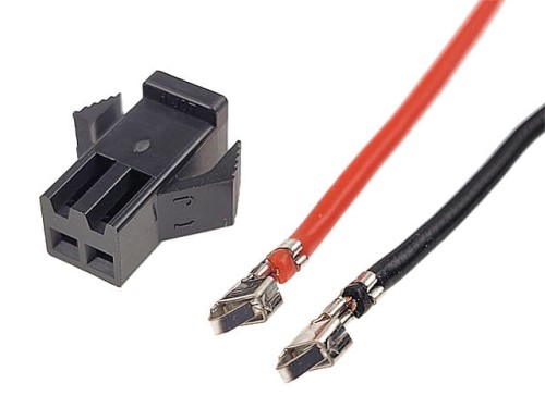 Wtyk żeński JST SMP-02V 2 styki z przewodami