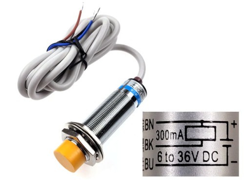 Czujnik indukcyjny LJ18A3-8-Z/BX NPN NO, 8mm