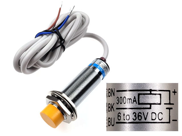 Czujnik indukcyjny LJ18A3-8-Z/BX NPN NO, 8mm