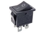 RSM201BK-KCD; przełącznik klawiszowy OFF-ON  bistabilny podwójny, czarny; KCD-104