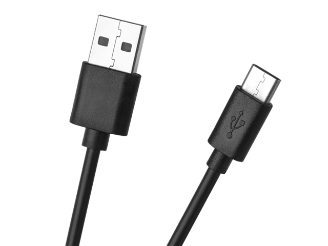 Kabel USB wtyk A - wtyk C, czarny