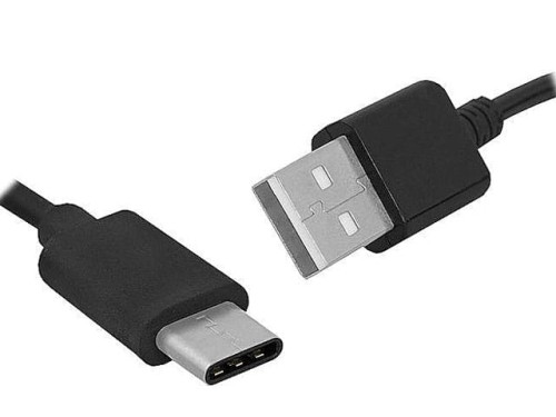 Kabel USB wtyk A - wtyk C, czarny 1m wersja USB 3.1 QuickCharge
