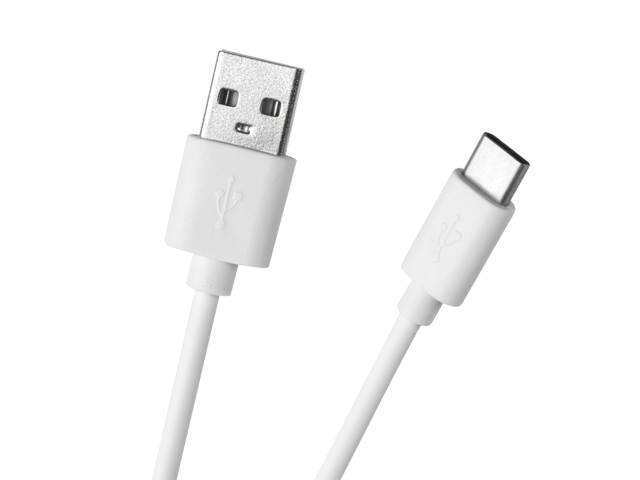 Kabel USB wtyk A - wtyk C, 1m biały, wersja USB 2.0