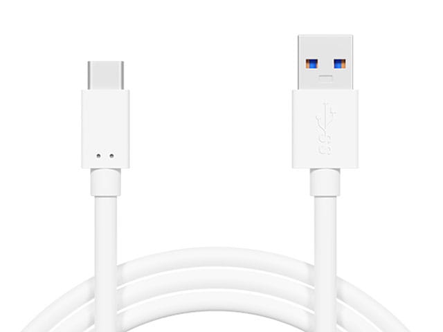 Kabel USB wtyk A - wtyk C, 1m biały, wersja USB 3.0
