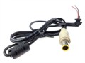Wtyk zasilający 7,9x5,4+pin prosty z przewodem 4,5A