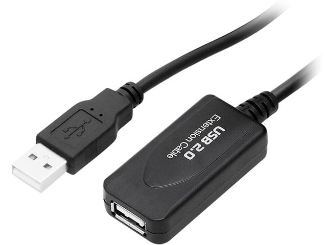 Przedłużacz USB wtyk A - gniazdo A długość 5m, aktywny