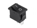 RSM111BK; przełącznik klawiszowy OFF-(ON) monostabilny