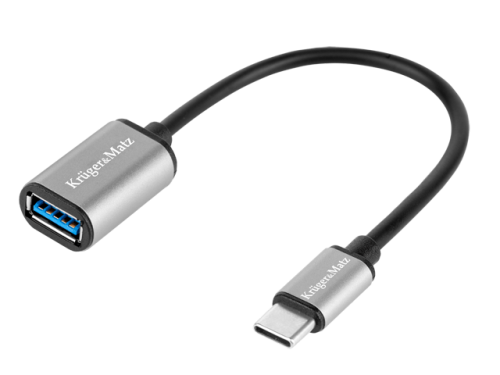 Adapter gniazdo USB A na wtyk USB typ C, przewód, wersja OTG