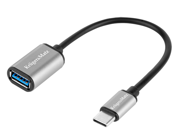 Adapter gniazdo USB A na wtyk USB typ C, przewód, wersja OTG