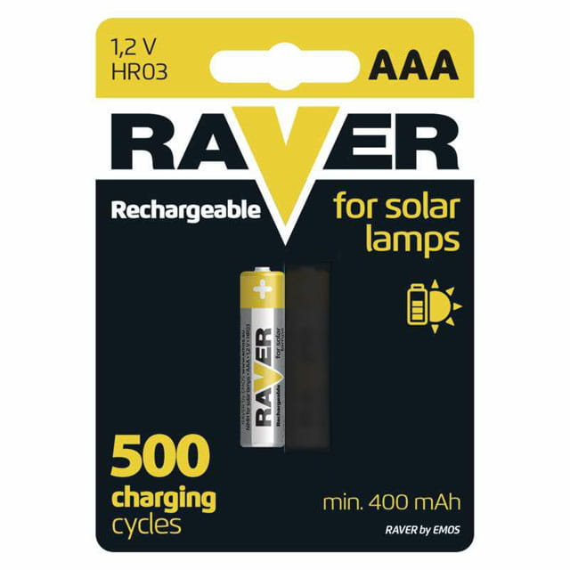 Akumulator do lamp solarnych R3 (AAA) 400mAh; Raver
