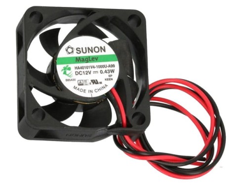 Wentylator 12VDC 40x40x10 2 przewody 13,8m3/h łożysko Vapo; Sunon HA40101V4-1000U-A99