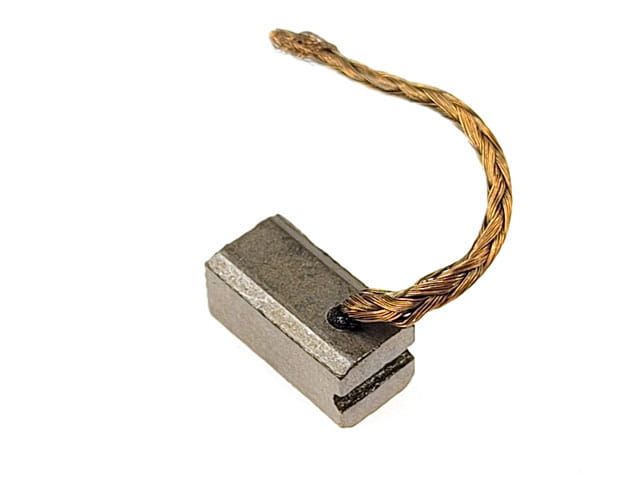 Szczotki grafitowo-miedziane 5x5x10mm, wyprowadzenie boczne