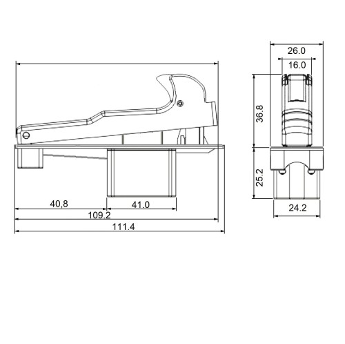 Przełącznik FA2–10/2B-1 12A 250V, szlifierki Einhell, Blaukraft