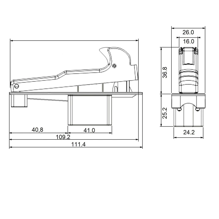 Przełącznik FA2–10/2B-1 12A 250V, szlifierki Einhell, Blaukraft