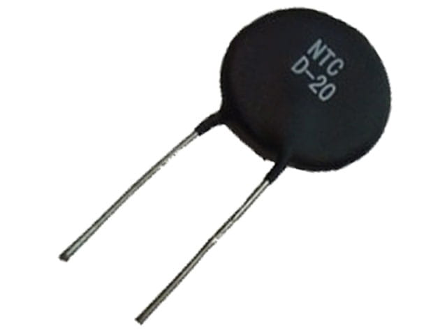 Termistor NTC zabezpieczający 10ohm 6A, fi 20mm
