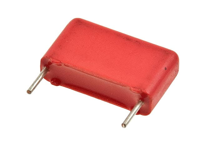 Kondensator foliowy poliestrowy 10µF 100V, raster: 27,5mm