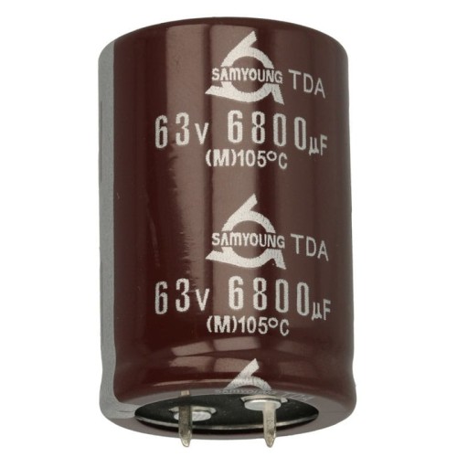elektrolityczny 6800uF 63V, 30x45mm SNAP-IN
