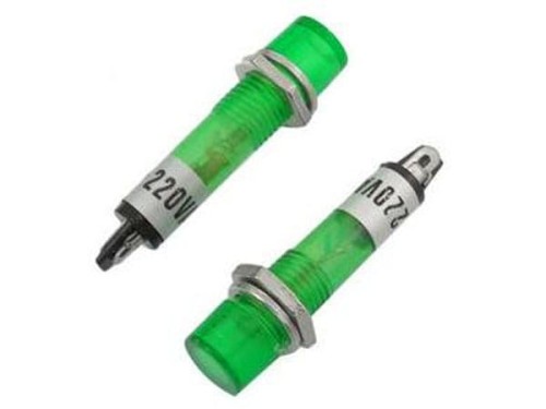 Kontrolka 230V AC 12mm zielona neonówka