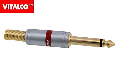 Wtyk Jack 6,3mm mono, prosty; VITALCO JW680