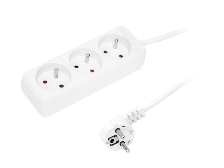 Przedłużacz 3 gniazda 1,5m, przewód 3x1,5mm2; BLOW
