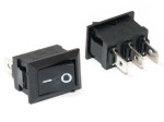 RSM112BK-C3B; przełącznik klawiszowy ON-(ON) monostabilny 6A 250VAC, czarny