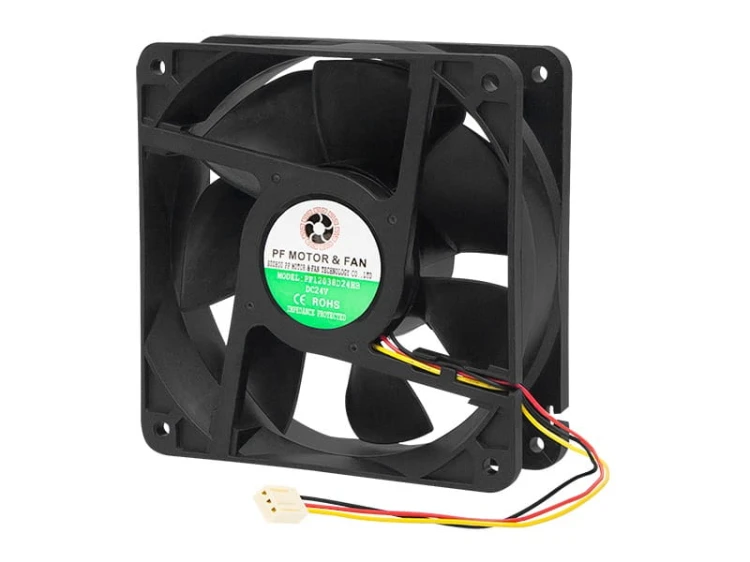 Wentylator 24VDC 120x120x38mm 3 przewody, łożysko kulkowe
