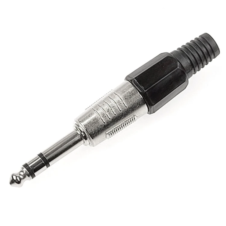 Wtyk Jack 6,3mm stereo, prosty